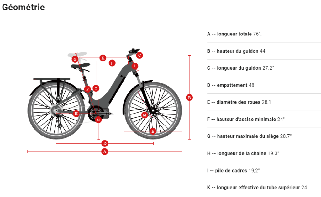 HIMIWAY- Vélo électrique urbain A7 Pro