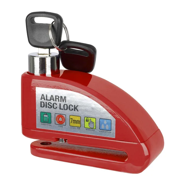 Brake disc lock with alarm